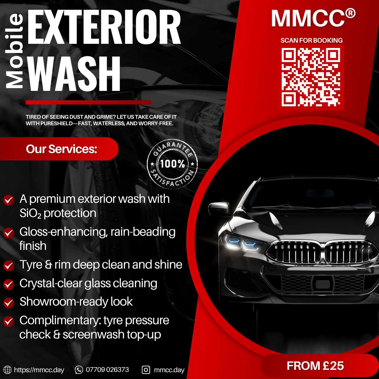 Mobile Car Exterior Wash | MMCC PureShield | Mobile Mint Car Care